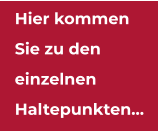 Hier kommenSie zu deneinzelnenHaltepunkten…